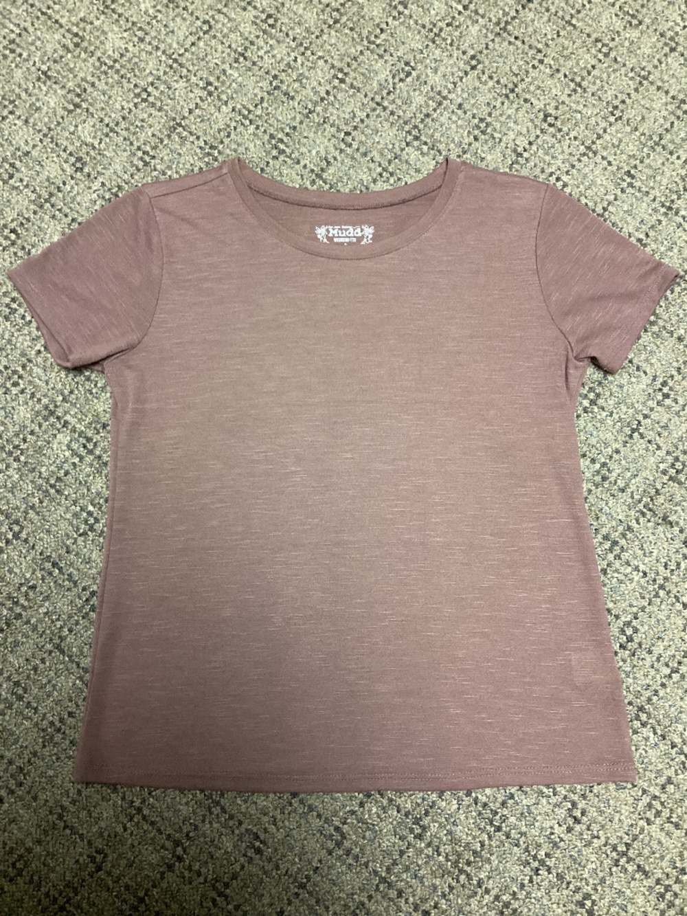 Mudd Weekend Tee Mauve Pink Short Sleeve Crewneck Top Size S